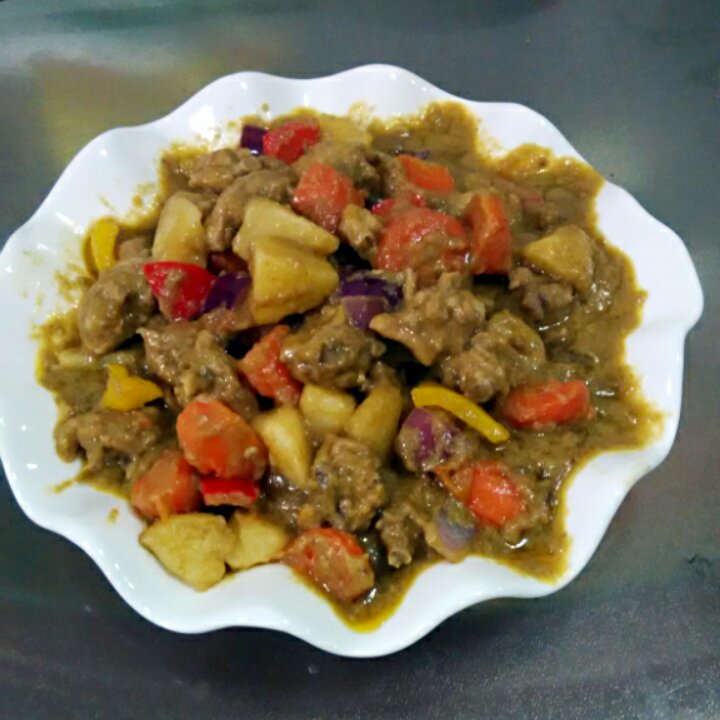 泰式绿咖喱鸡肉杂蔬
