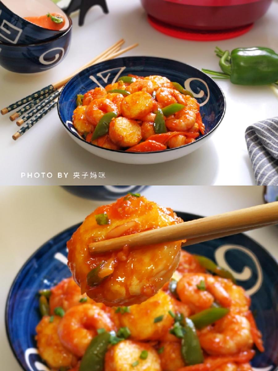 低脂高钙‼️茄汁虾仁日本豆腐的做法