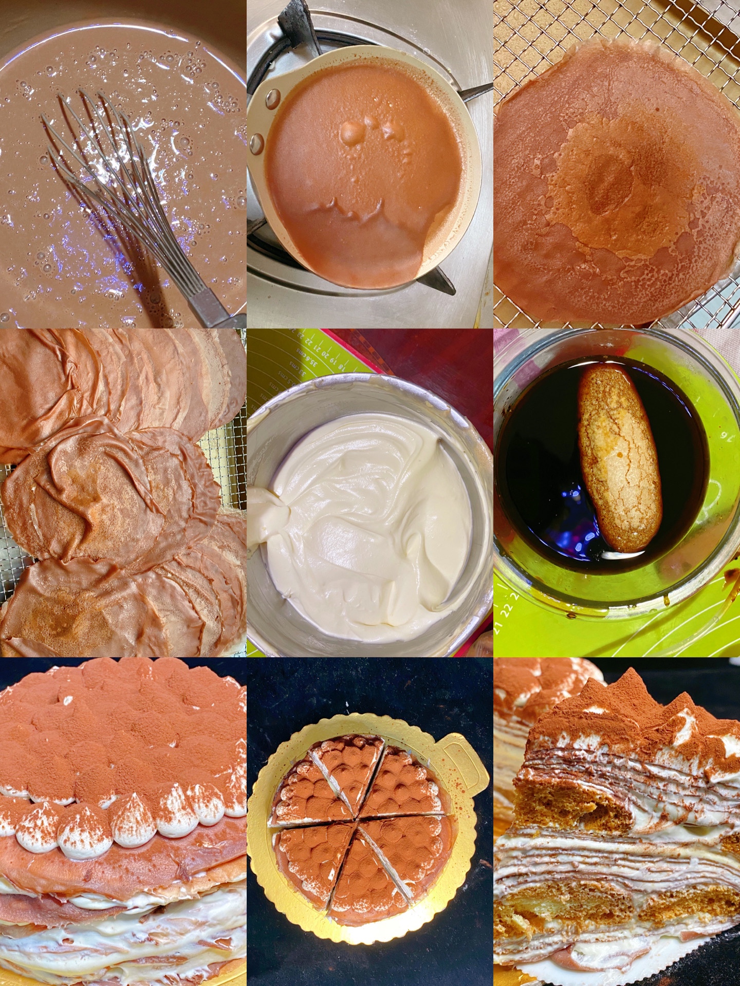 提拉米苏千层蛋糕                      超薄法式千层🍰的做法 步骤4