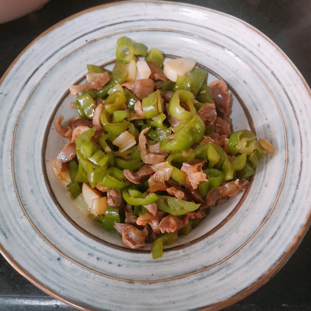 巨好吃的青椒炒鸡胗