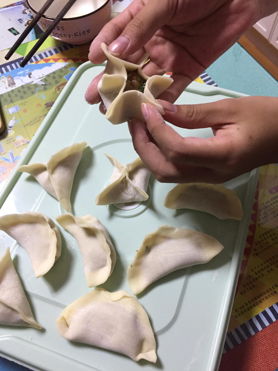 抱抱海英菜肉饺