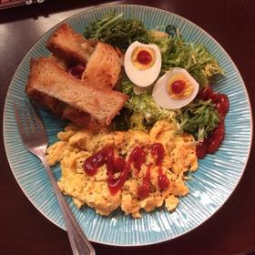 scramble egg —— 经典美式早餐
