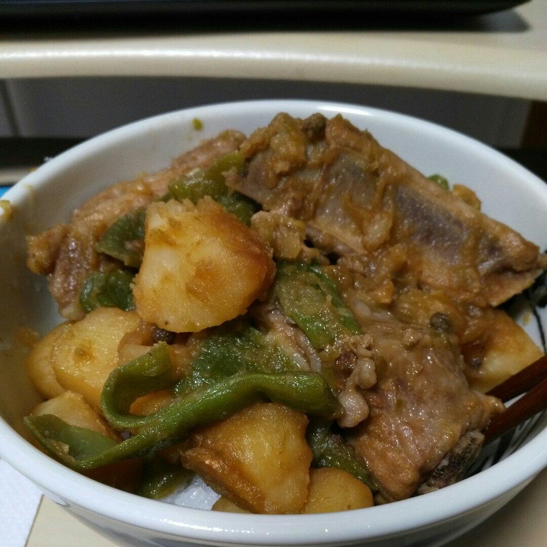 一定要用铁锅做的菜“排骨土豆炖豆角”
