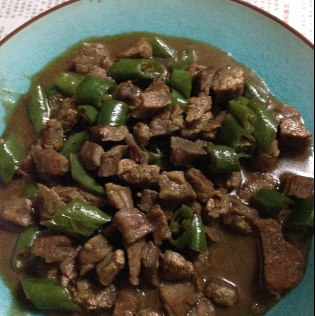 尖椒炒牛肉