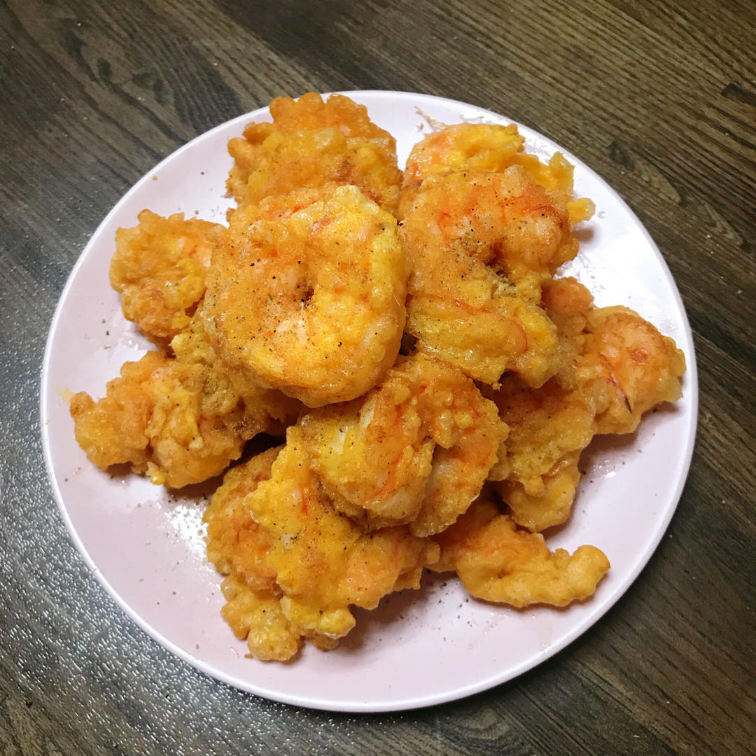 🔥吮指椒盐虾仁，完全不需要厨艺‼️
