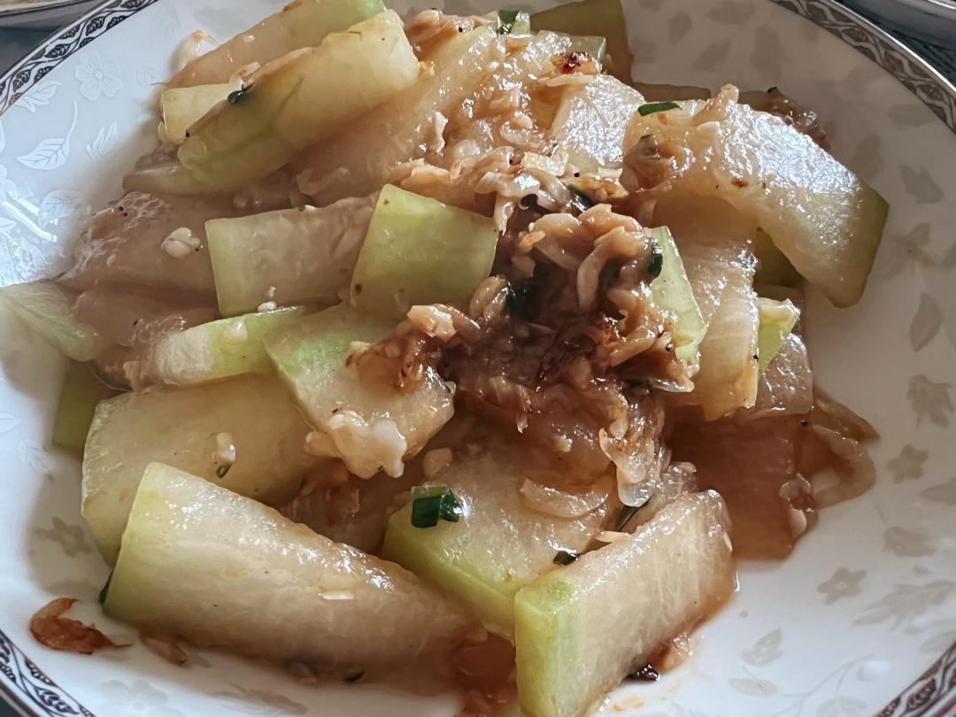 海米烧冬瓜新手菜超级简单好吃