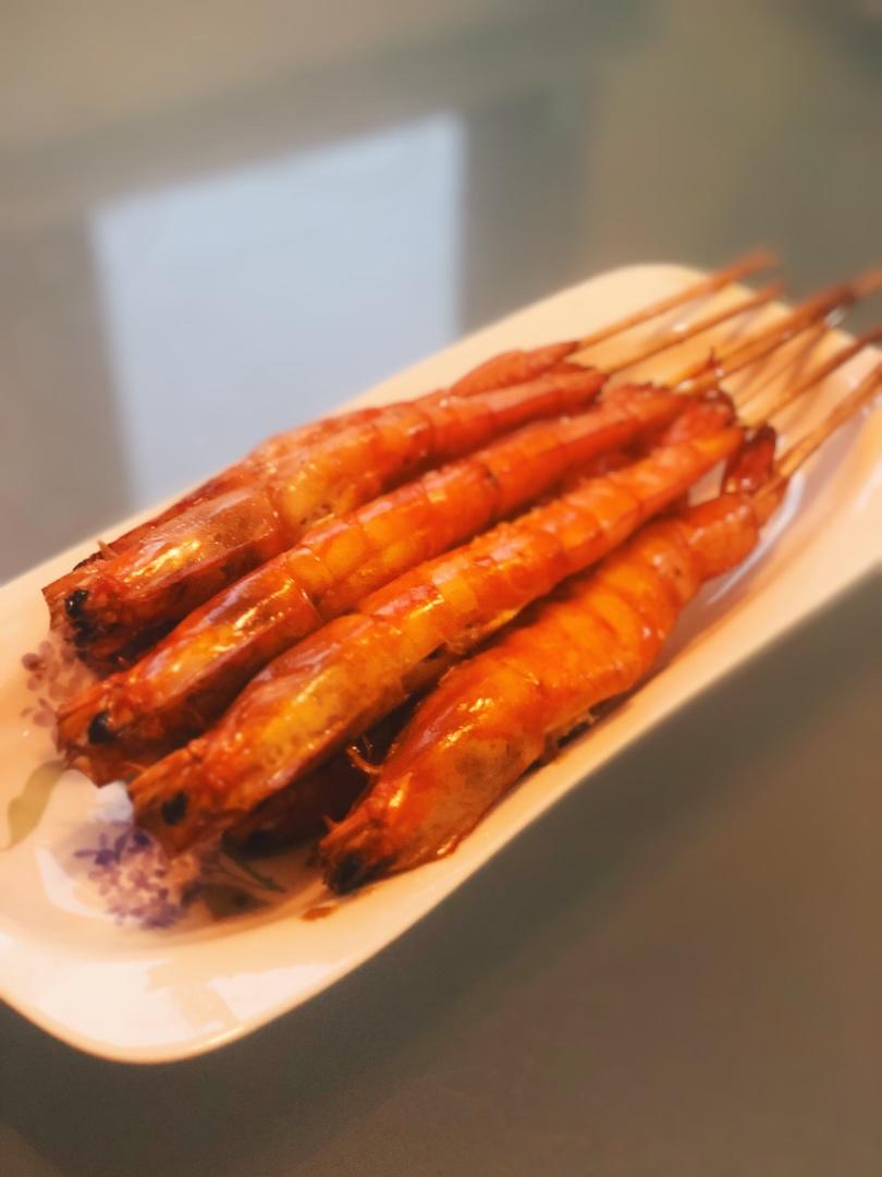在家也能做出日料店的盐烤大虾~