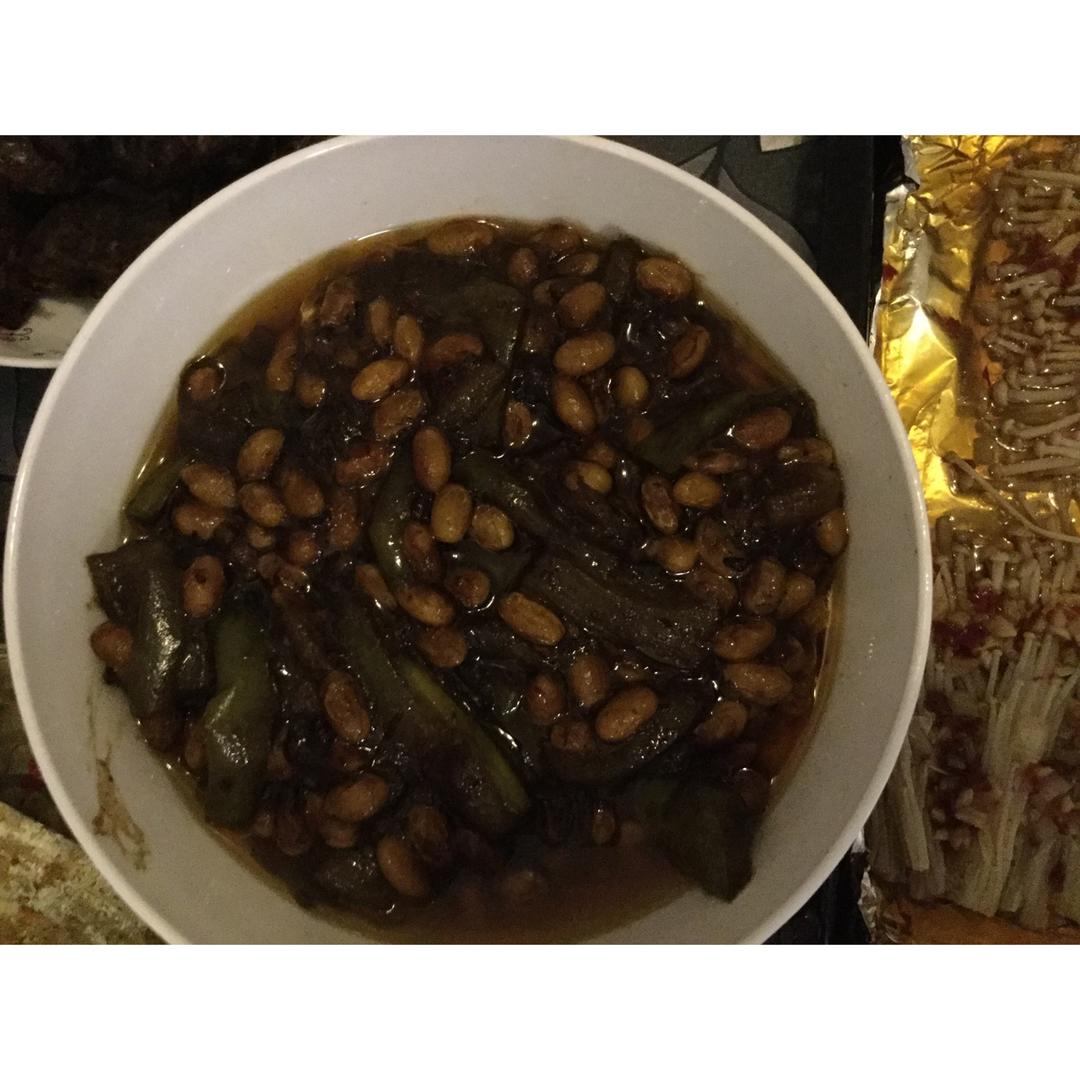 黄豆烧茄子