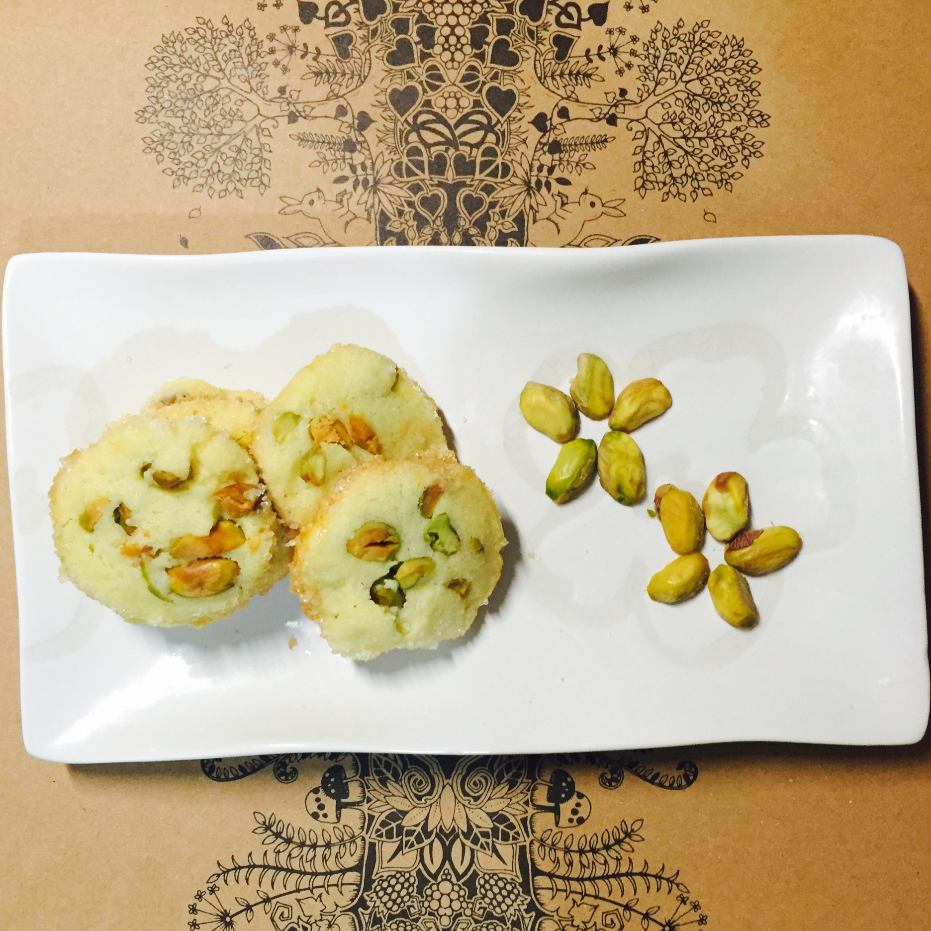 蓝带配方开心果曲奇