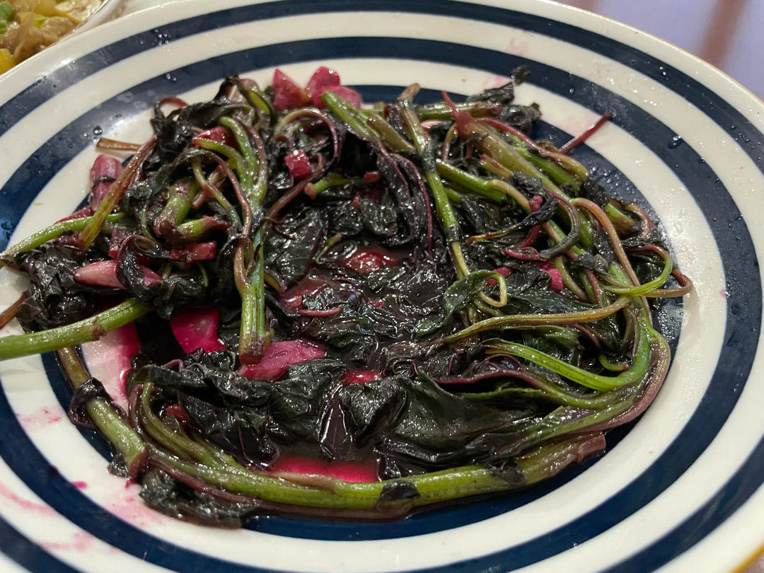 清炒红苋菜（简单菜也有窍门，一看就明白）