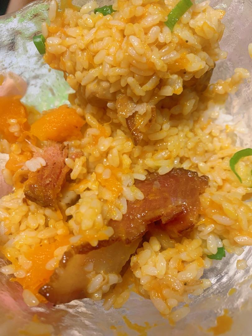 美味到不行的南瓜饭
