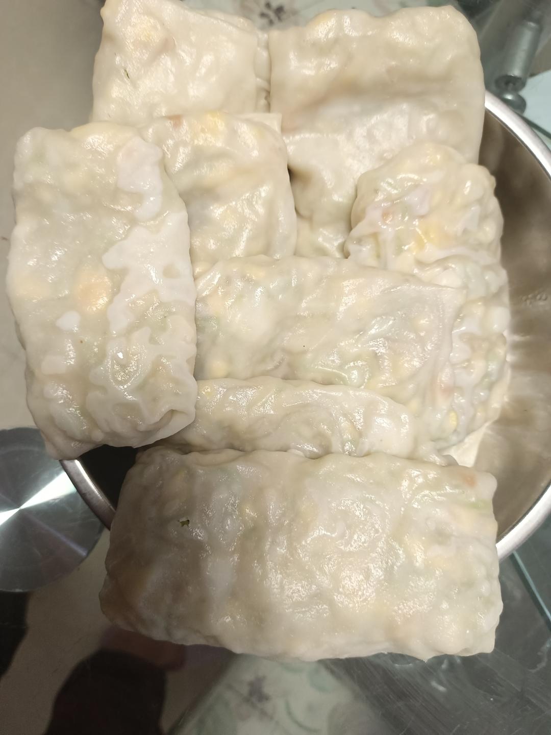 西葫芦三鲜卷