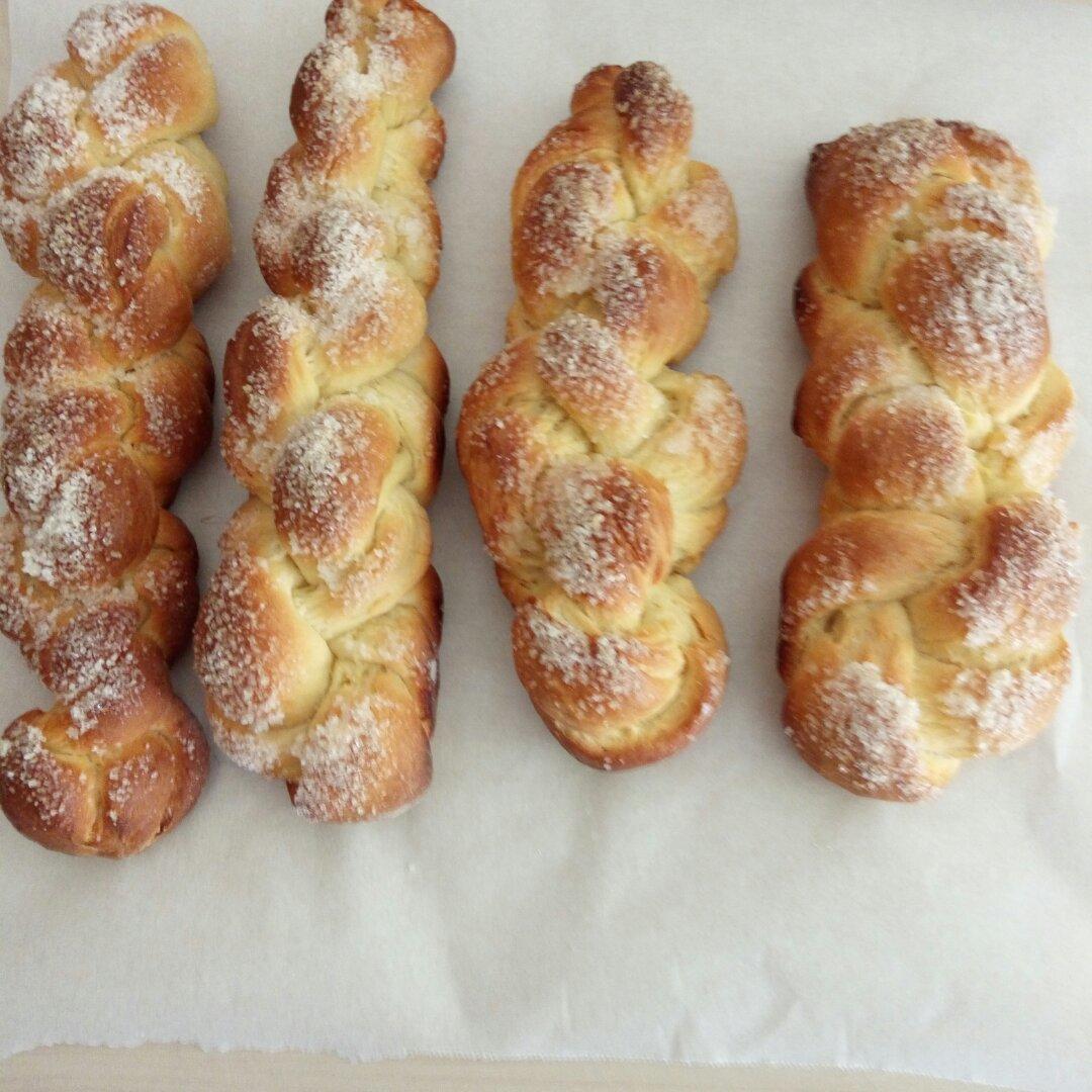 砂糖麻花面包（两股辫子）