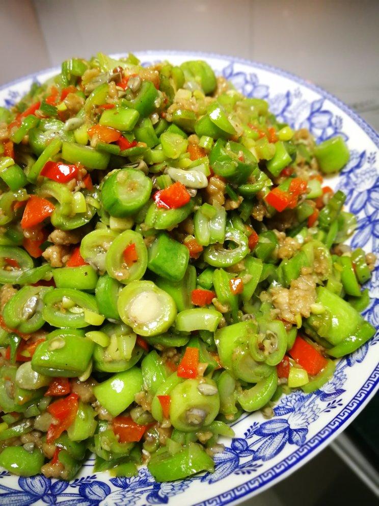 肉沫豆角下饭菜