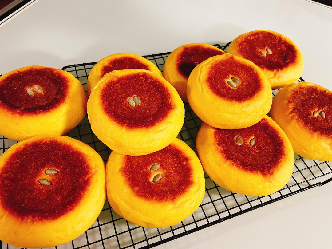 南瓜吐司，奶香南瓜吐司，极致柔软，直接法