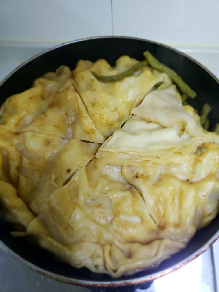 最最爱俩筱乖做的豆角烀饼