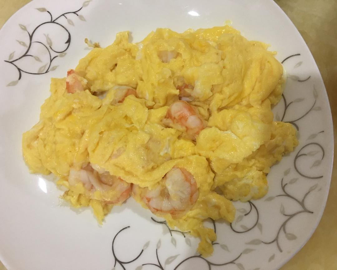 鲜香嫩滑的 虾仁滑蛋