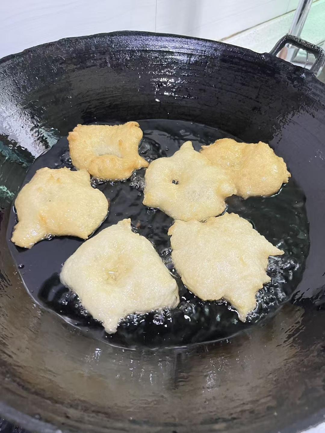 姥姥家的健康炸油饼（不揉面不擀面）