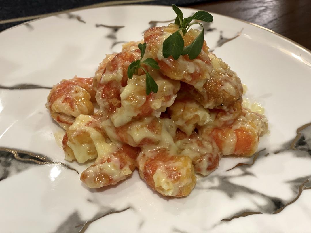 柏悦平替版芥末虾球