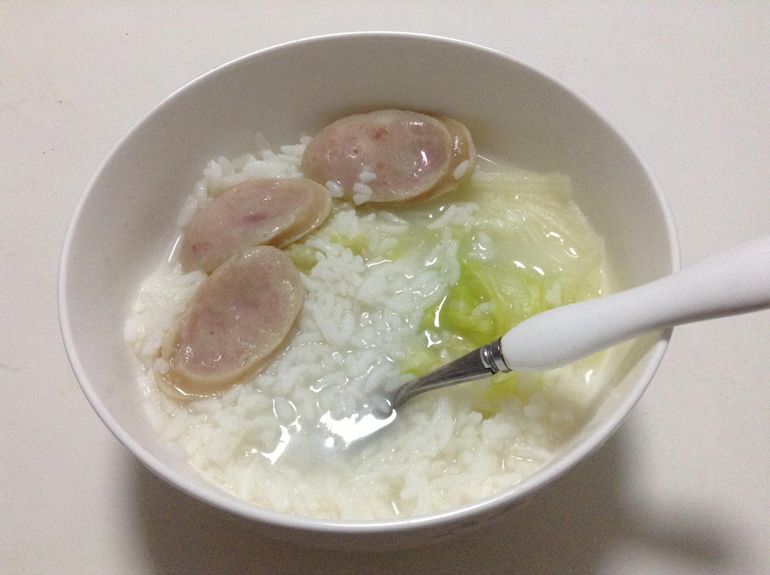 剩米饭早餐快粥的做法