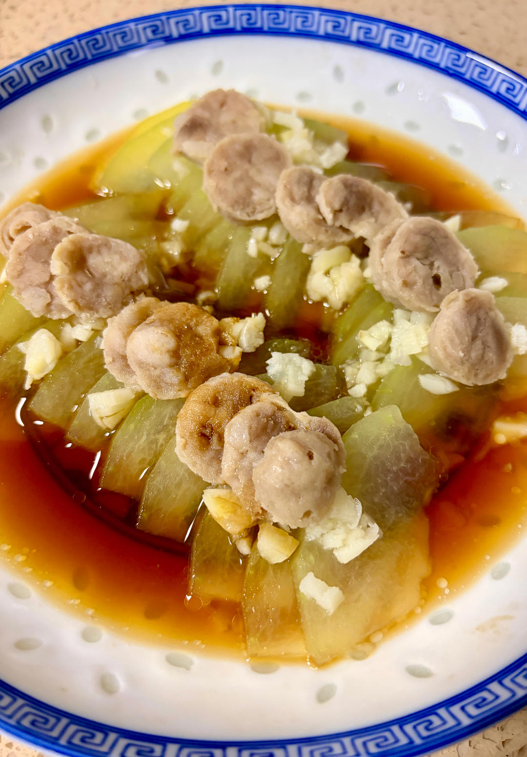 方便菜 祛湿减肥 蒜蓉蒸冬瓜——中式一日三餐（三百二十八）