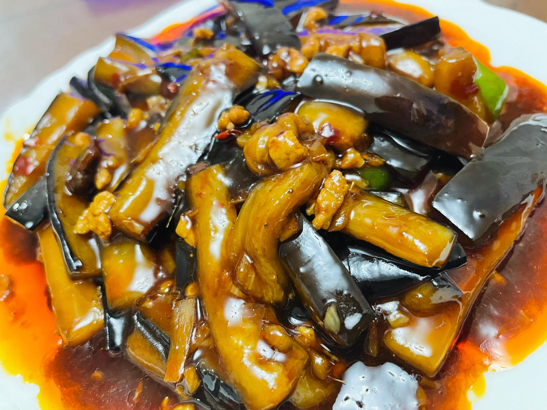 开胃下饭菜！巨简单的家常鱼香茄子煲