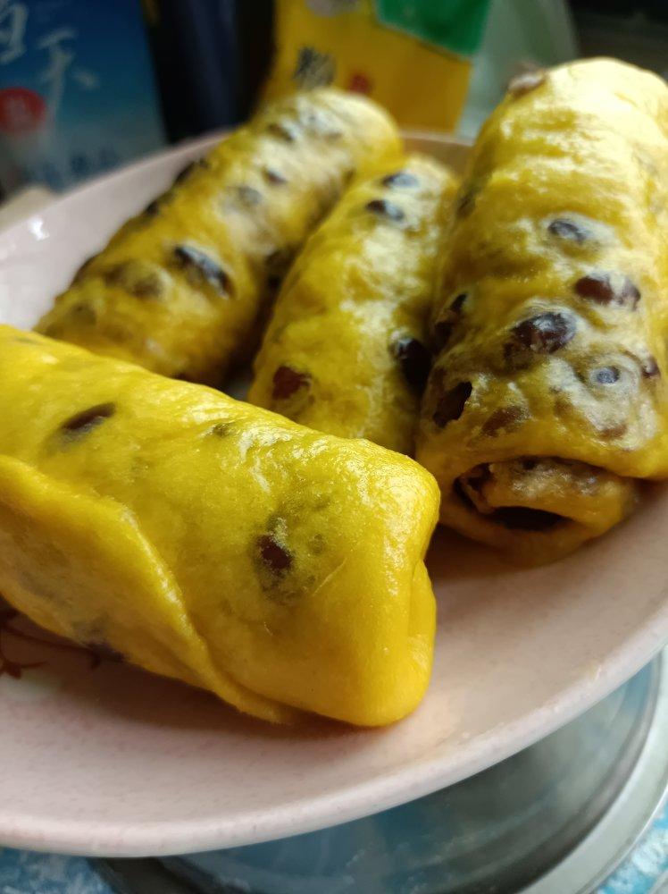 南瓜红豆卷