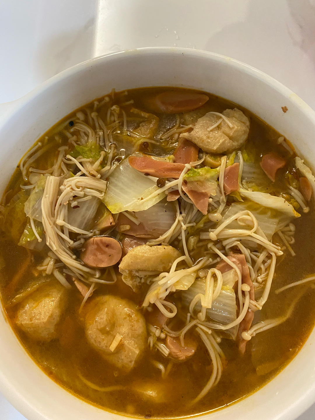 ㊙️砂锅娃娃菜豆泡煲（好吃）