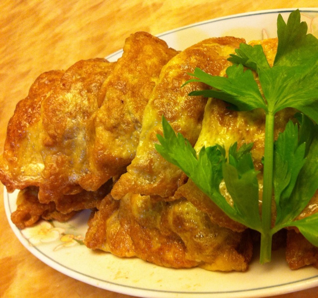 葱香肉末鸡蛋卷