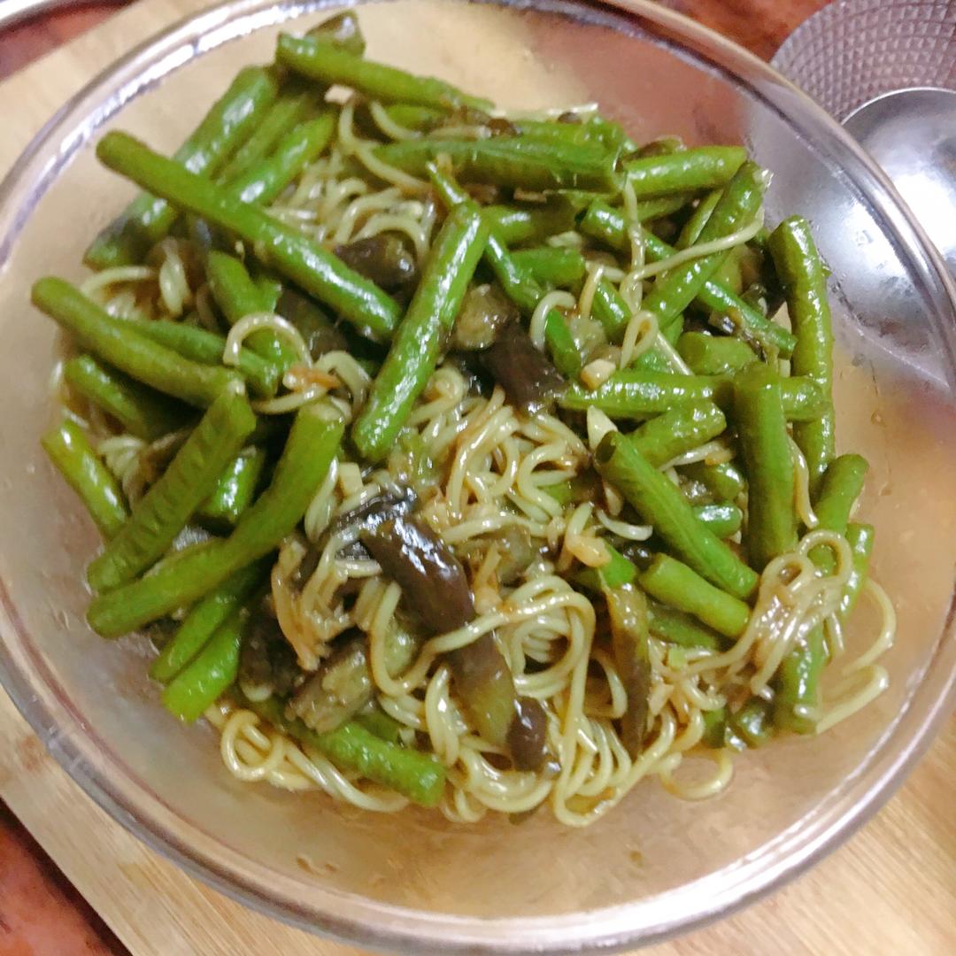 新手也能做的-豆角茄子焖面