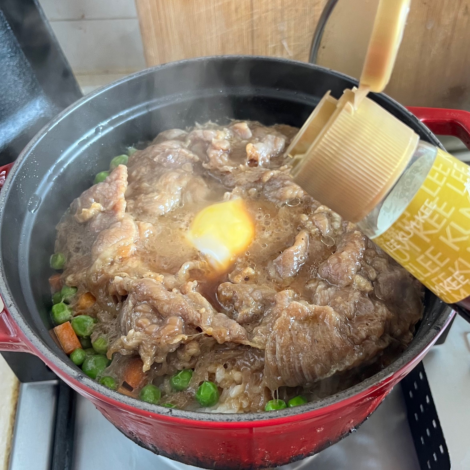 初夏的味道～豌豆嫩牛肉焖饭的做法
