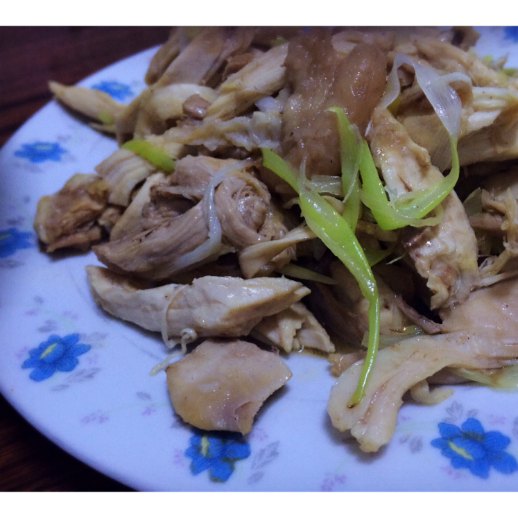 葱油白切鸡