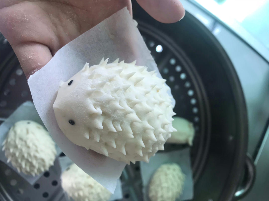 南瓜刺猬馒头