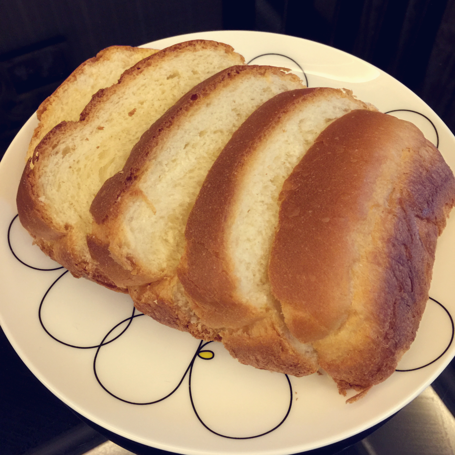 超级好吃的原味面包（面包机版）