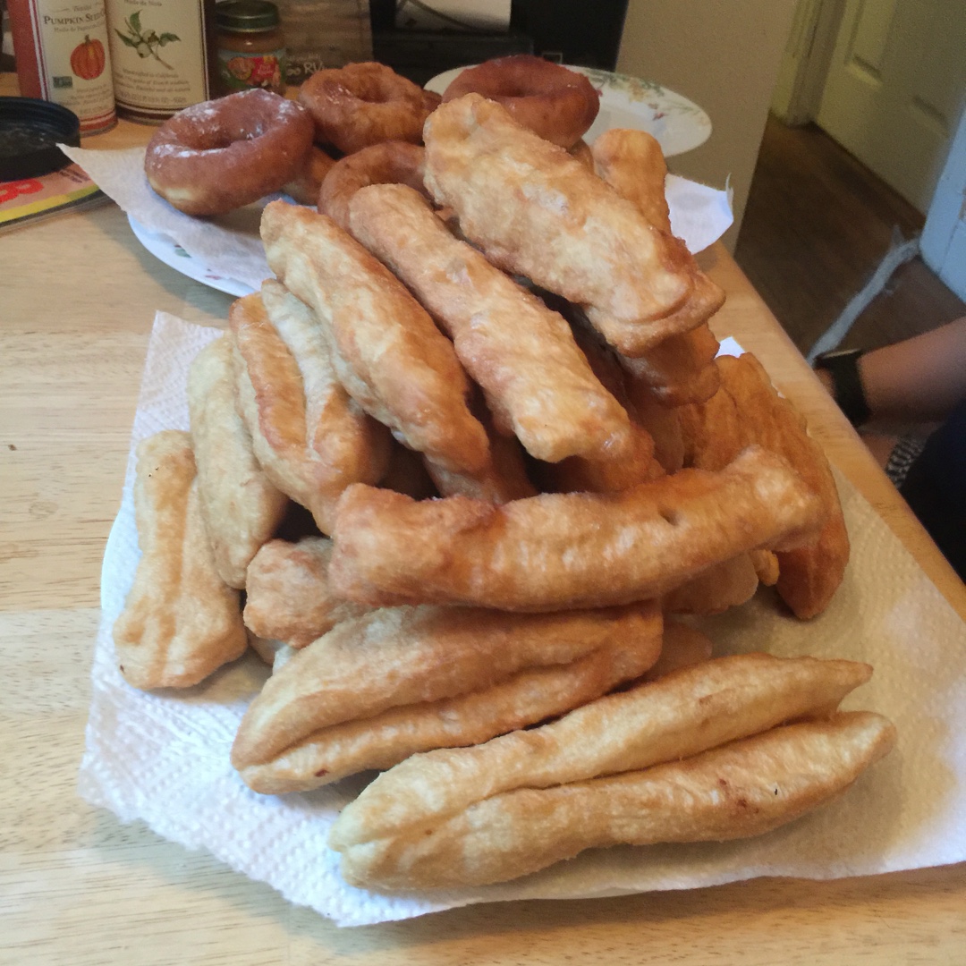 健康无添加不太蓬松的油条