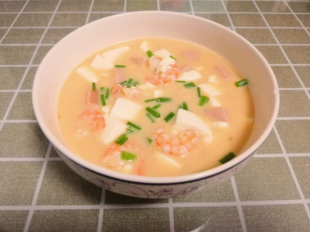 巨鲜美❗️❗️好吃到舔碗的咸蛋黄虾仁豆腐煲🦐