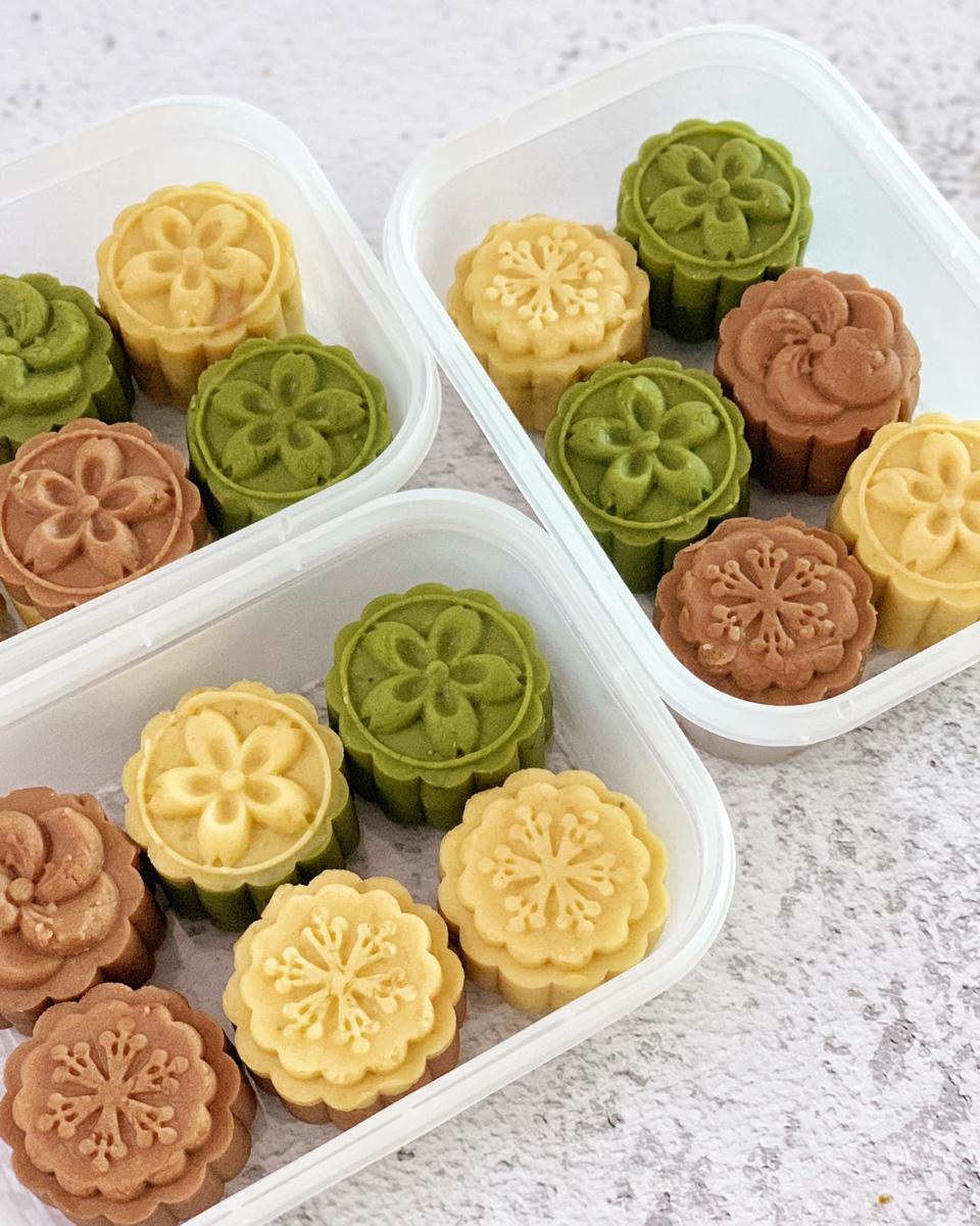 省时简易绿豆糕-免泡豆免过筛