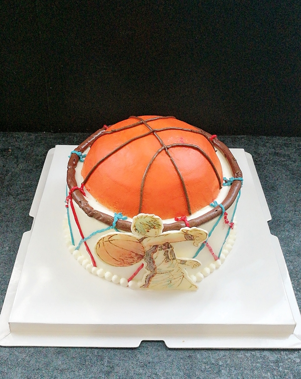 篮球主题蛋糕的做法 步骤5