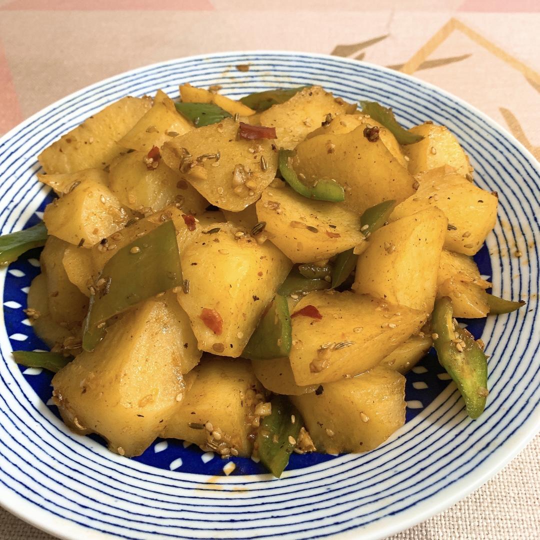 香辣孜然土豆丁