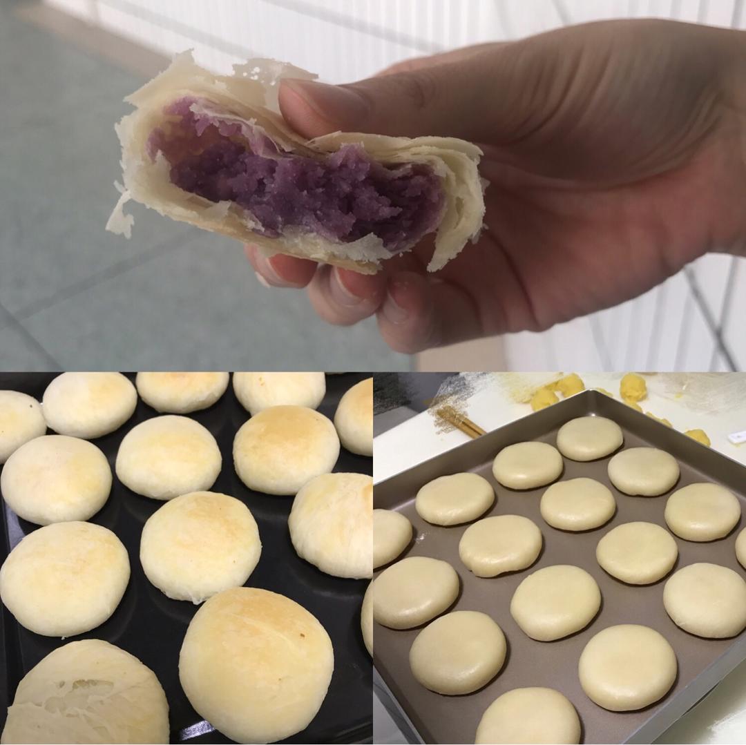 酥皮绿豆饼   酥得掉渣渣