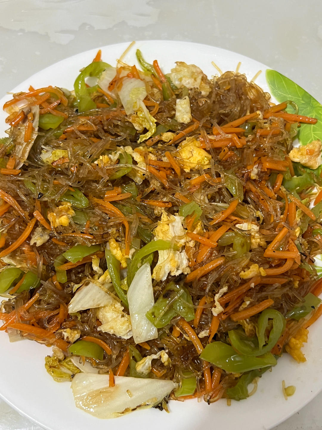 三丝鸡蛋炒粉😋超级懒人食谱，好吃不腻