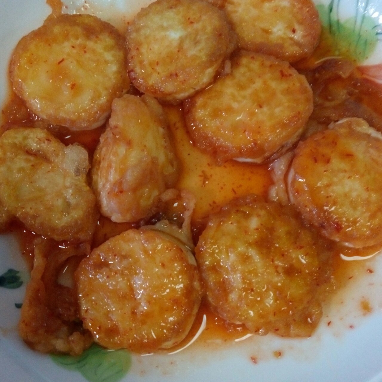 番茄酱煎日本豆腐