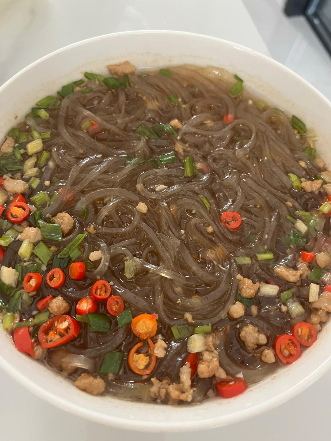 蚂蚁上树（肉末粉条）