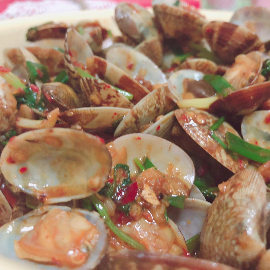 赛过大排档的爆炒花蛤