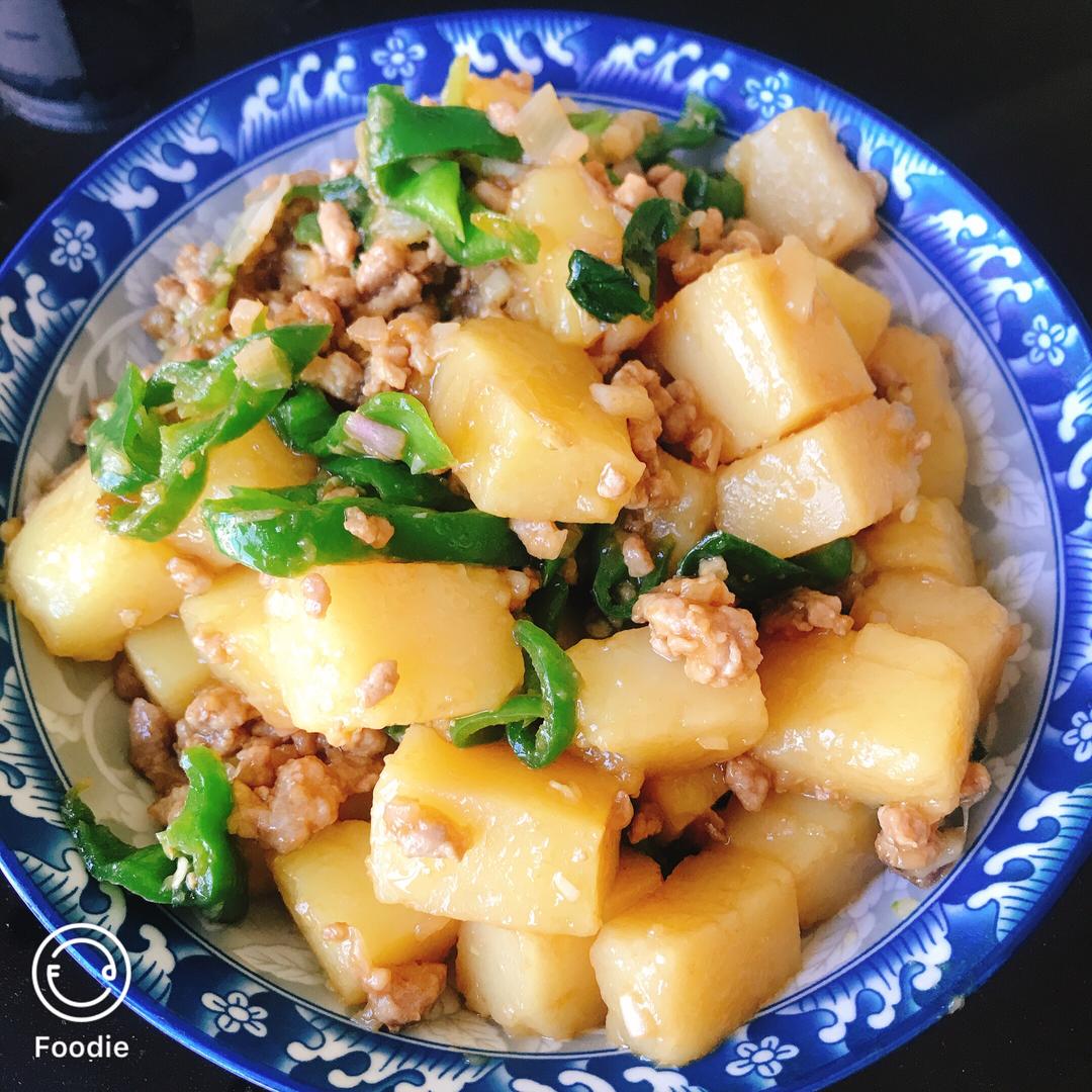 香喷喷的肉末米豆腐的做法