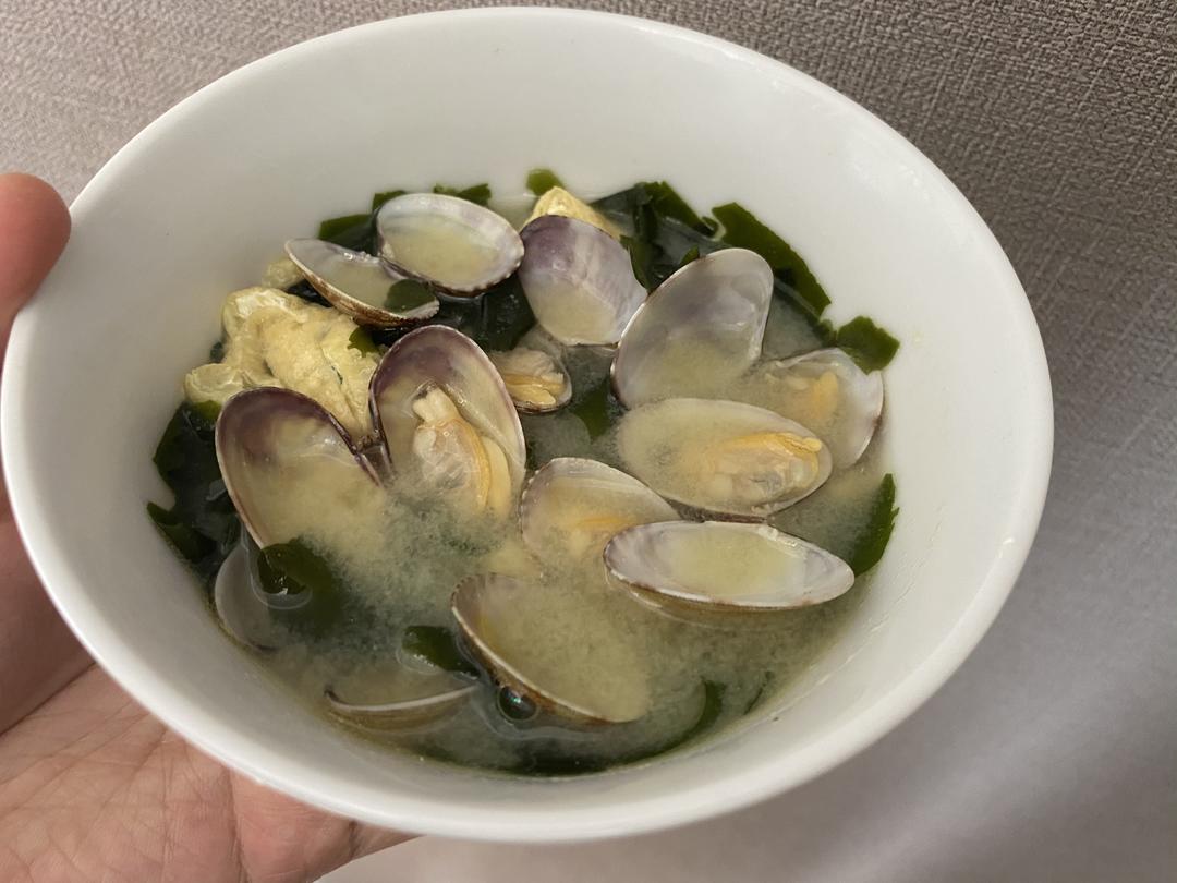 超简单，蛤蜊味增汤