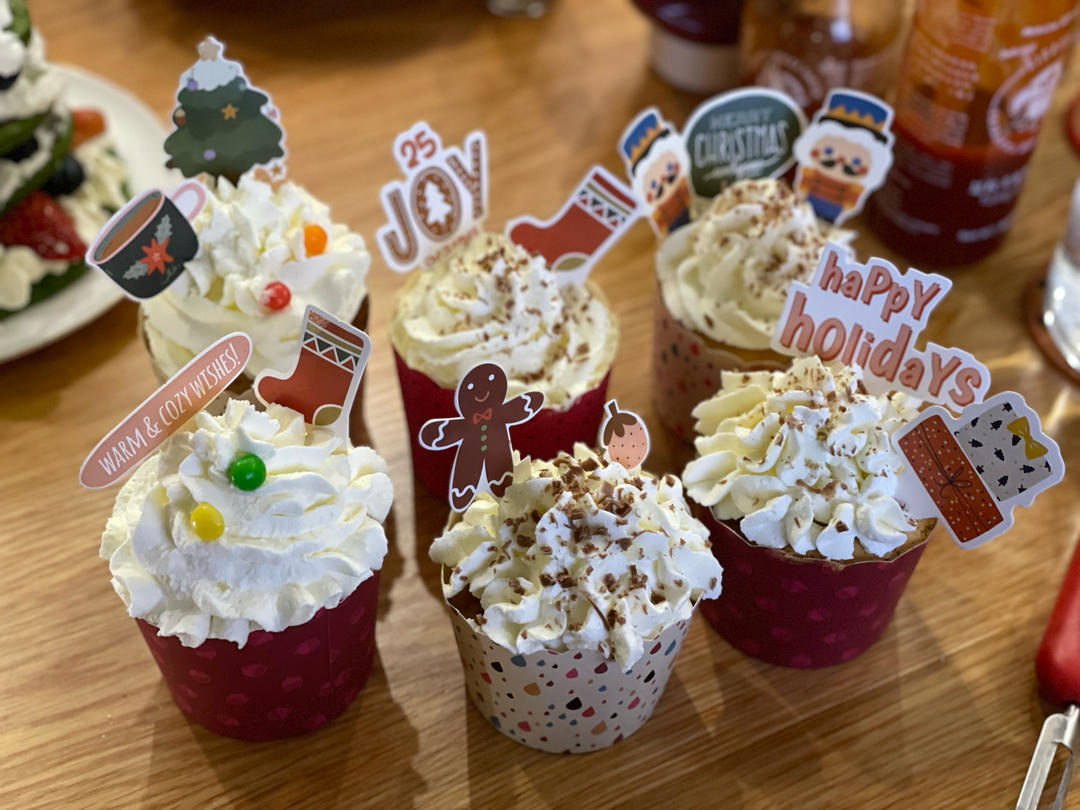 纸杯蛋糕 8寸戚风蛋糕的量