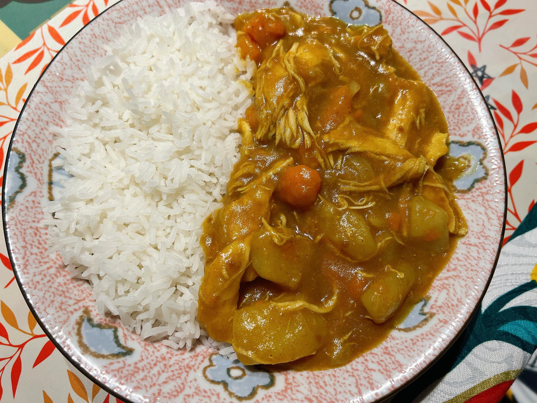 快手高压锅咖喱鸡饭