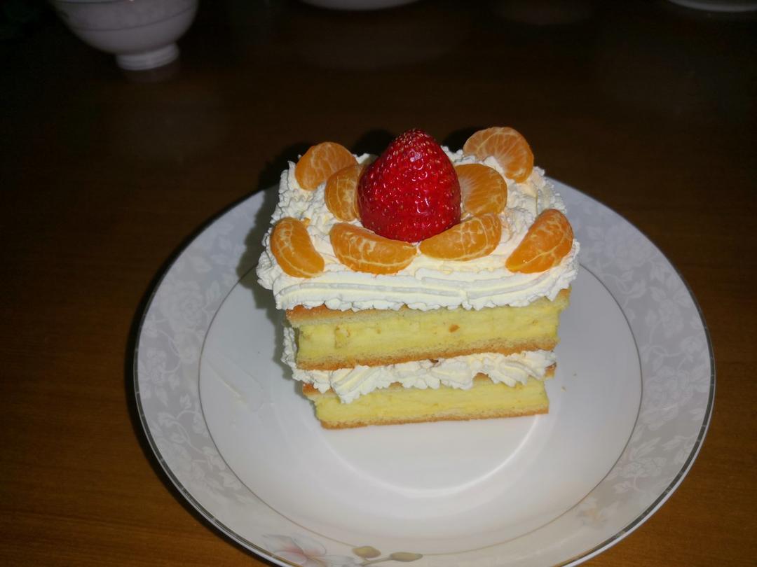 简单快手的便当盒子奶油蛋糕