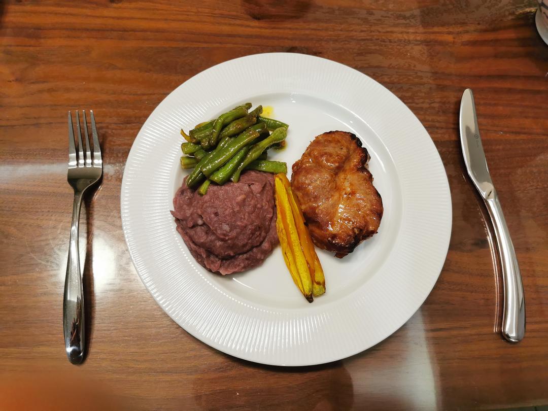 家常菜3-叉烧肉套餐（很嫩，梅花猪肉，烤箱版）